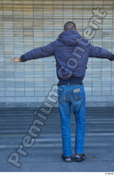 Whole Body Man T poses White Casual Slim Standing Street photo references